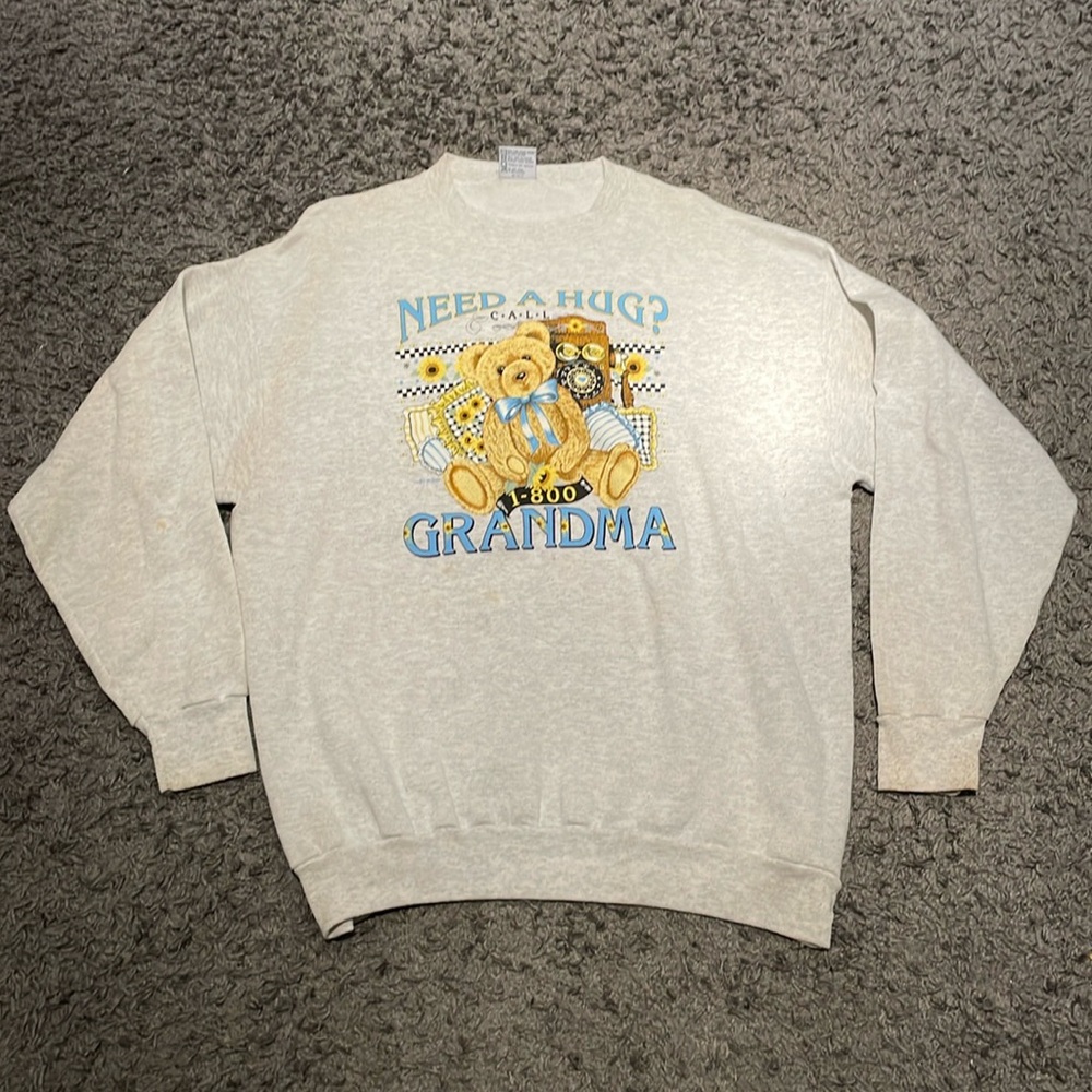 Vintage need a hug grandma crewneck